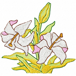Flowers And Tree Embroidery Design 4 Flowers And Tree Embroidery Design 4